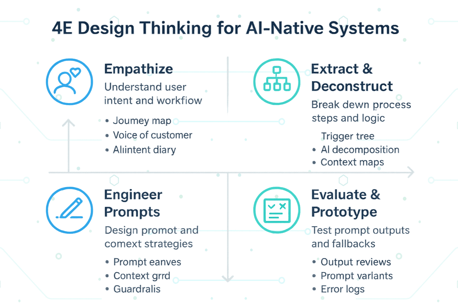 Image: 4E Design Thinking Model